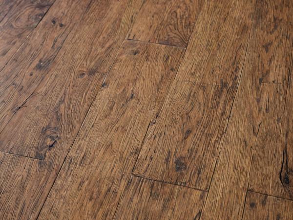 Beautiful restored hardwood floor showing transformation results